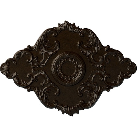 Ekena Millwork Piedmont Ceiling Medallion, Hand-Painted Bronze, 37"W x 26"H x 1 3/8"P CM37X26PEBZS